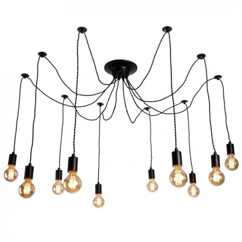 подвесная люстра arte lamp 76 a9184sp-10bk в Краснодаре