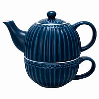 чайник с чашкой alice dark blue в Краснодаре