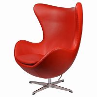 кресло arne jacobsen style egg chair красное в Краснодаре