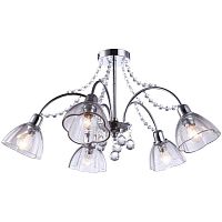 потолочная люстра arte lamp silenzio a9559pl-5cc хром в Краснодаре