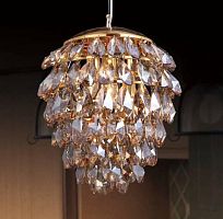 подвесной светильник crystal lux charme sp3+3 led gold/amber в Краснодаре