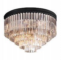 люстра odeon ceiling 80 черное основание, прозрачное стекло в Краснодаре