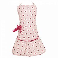 детский фартук w/bow strawberry pale pink в Краснодаре