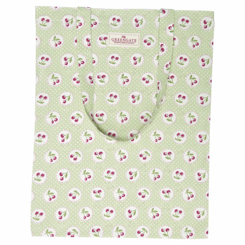 сумка хлопковая cherry berry p.green в Краснодаре