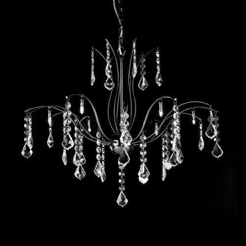 люстра md61005-8a от illuminati прозрачная/ хром в Краснодаре