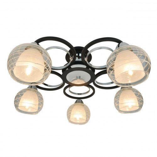 потолочная люстра arte lamp ginevra a1604pl-5bk в Краснодаре