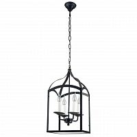 дизайнерская подвесная люстра spot light cage 9500404 черная в Краснодаре