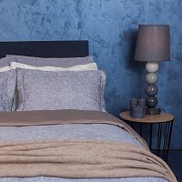 комплект постельного белья decoflux сатин 1.5 спальный versaille grey в Краснодаре