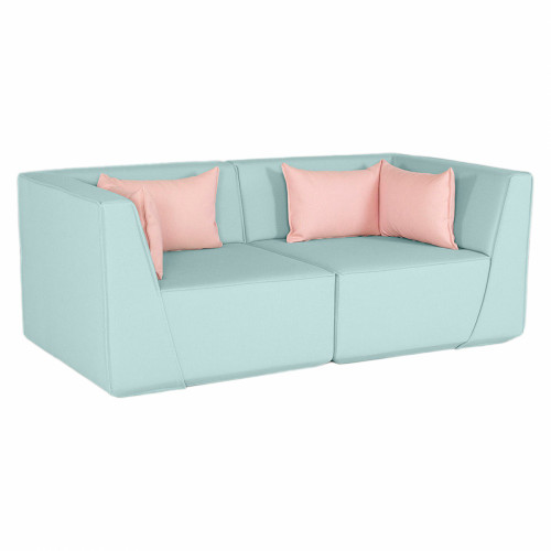 диван cubit sofa прямой голубой в Краснодаре