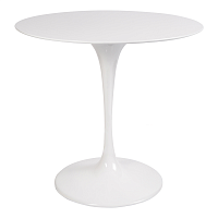 стол eero saarinen style tulip table top mdf d80 глянцевый белый в Краснодаре