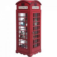 шкаф-витрина london telephone красный в Краснодаре