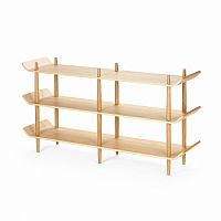 стеллаж bentwood двойной светло-коричневый в Краснодаре