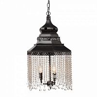 люстра подвесная черная с хрустальными подвесками chandelier в Краснодаре