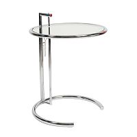 стол журнальный eileen gray style cocktail table e-1027 прозрачный в Краснодаре