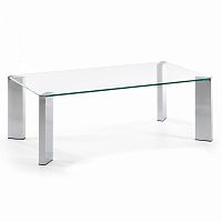 журнальный столик corner 110x60 со стеклянной столеницей c363c07 от la forma (ex julia grup) в Краснодаре
