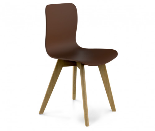 стул dsw коричневый s42 (eames style) в Краснодаре