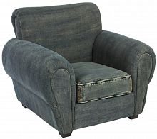 кресло san francisco denim armchair серое в Краснодаре