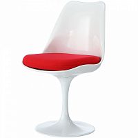 стул eero saarinen style tulip chair красная подушка в Краснодаре