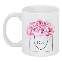 кружка с рисунком dior peonies в Краснодаре