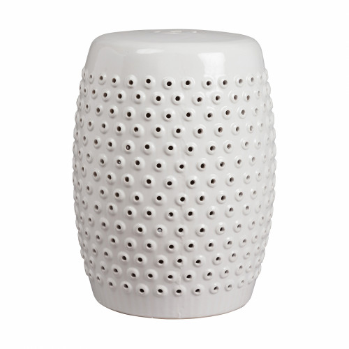 керамический столик-табурет cutwork garden stool белый в Краснодаре
