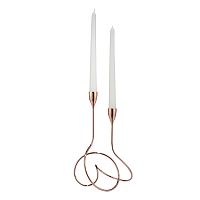 подсвечник медный металлический на 2 свечи loop, 28 см в Краснодаре